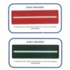 Easy Reader dyslexia reading aids with a different coloured filters